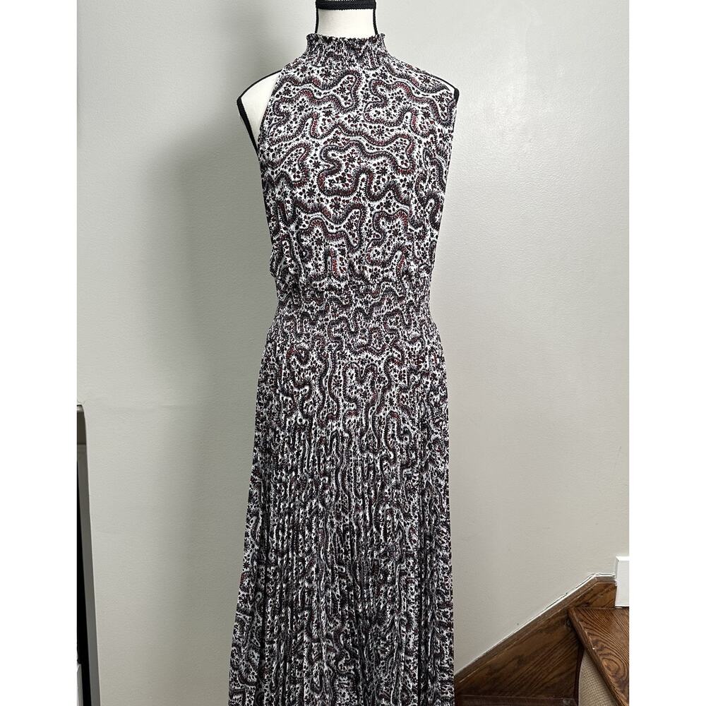 A.L.C. XO Barney’s New‎ York Renzo Paisley Pleated Multicolor Dress Size 10
